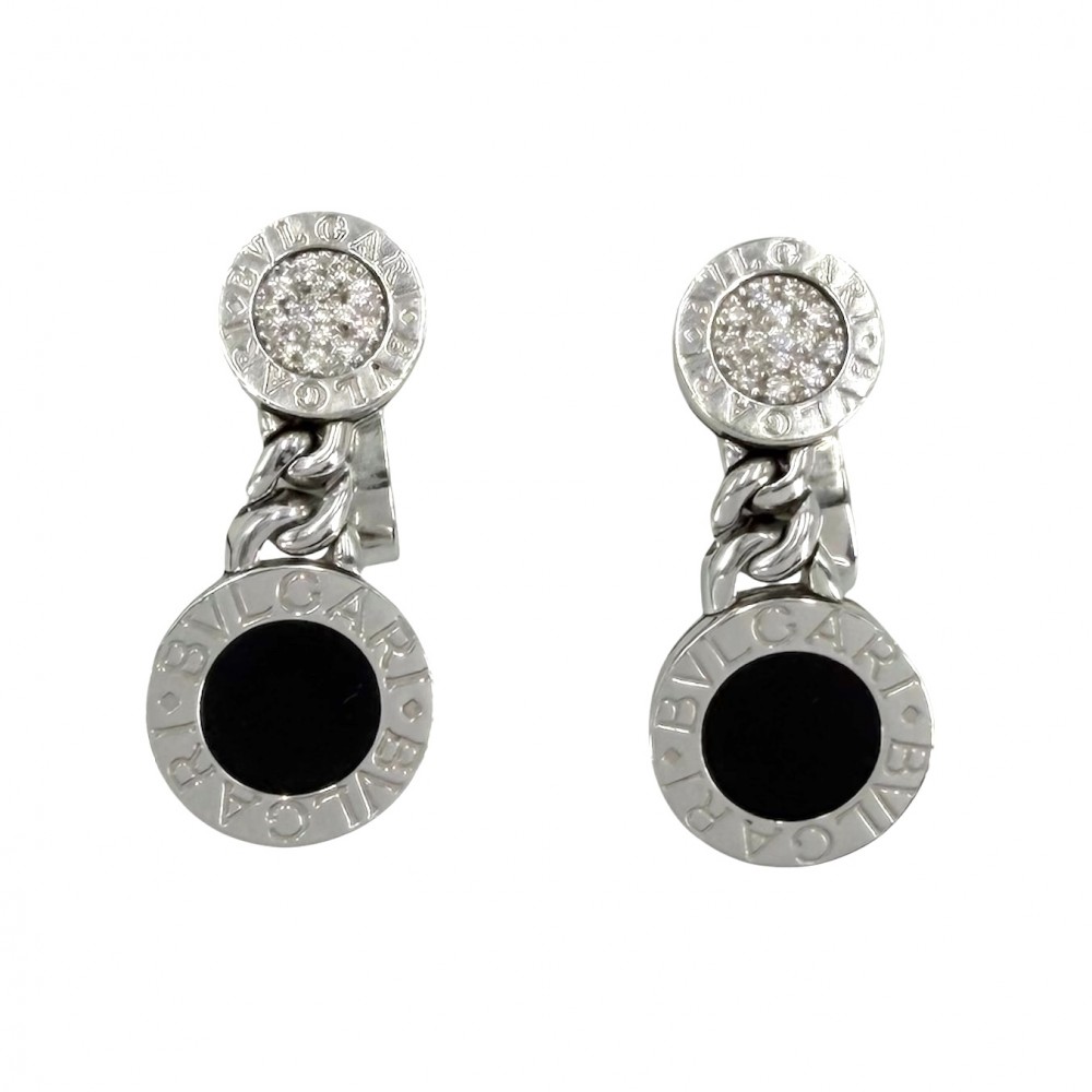 【大売出し】 ブルガリ イヤリング レディース ブルガリブルガリ 18金WG Au750 ジュエリー アクセサリー BVLGARI K18ホワイトゴールド ダイヤモンド 約16.4g【中古品】|VINTAGE BRAND TOKYO