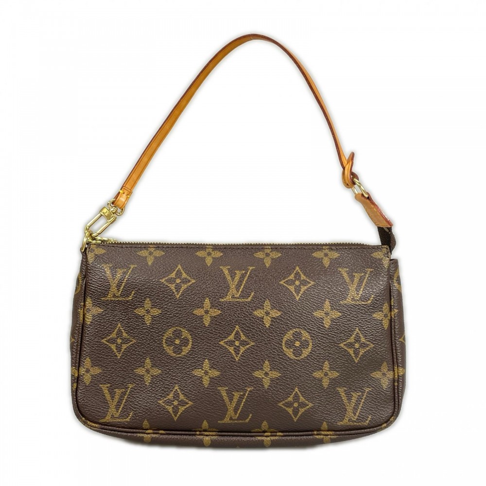 【大売出し】 ルイヴィトン ハンドバッグ ユニセックス ポシェット アクセソワール LOUIS VUITTON M51980 モノグラムキャンバス ブラウン 茶 ゴールド金具【中古品】｜VINTAGE BRAND TOKYO