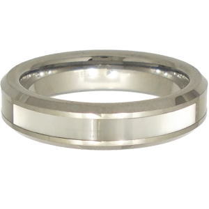 ホワイトシェルバンドタングステンリング(指輪)*FREE STYLE(フリースタイル)Tungsten|シルバーアクセサリーバズショット