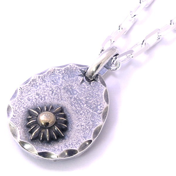 楽天市場】K18太陽 シルバーペンダントトップ メタルトップ シルバー