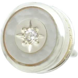 ホワイトシェルダイヤモンドラックス シルバーピアス*AQUA SILVER(アクアシルバー) 12,705円