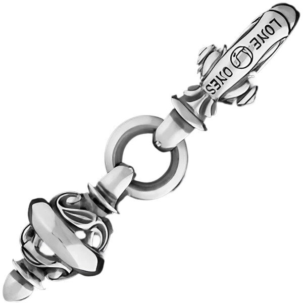 ロンワンズ(LONE ONES)*ヘロンビード シルバーキークラスプキーホルダー｜シルバーアクセサリーバズショット