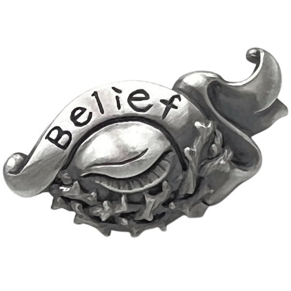 レフト ブラインドビリーフ "M" スタッド シルバーピアス*Mad Graffiti（マッドグラフィティ）｜シルバーアクセサリーバズショット