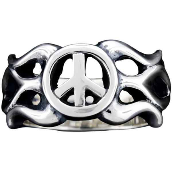トラヴィスワーカー(TRAVIS WALKER)* フレイムド ピース シルバーリング（指輪） 43,560円
