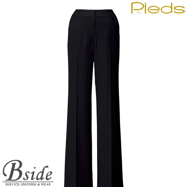 ピエ【Pieds】 セミワイドパンツ HCP9420 ストレスフリーな着心地、しなやかで、さらり、ノーアイロンでも美しく 【制服 パンツ】 【レディース】 9420 series｜B-SIDE