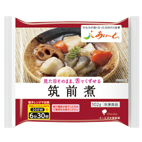 楽天市場 冷凍 介護食あいーと 筑前煮 104g やわらか食 介護食品 ビースタイル楽天市場店