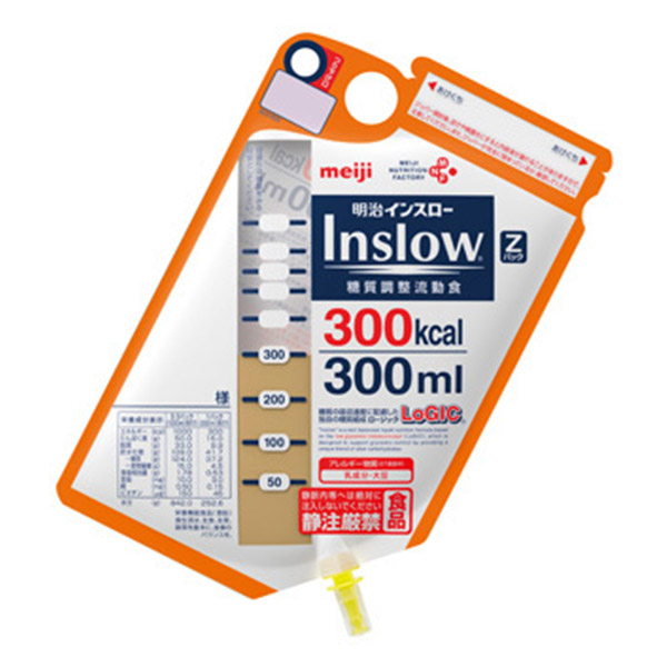 流れ食 明治はたご屋投げること （Inslow） Ｚ容器に並べる300kcal×12個 介護食-介護用品