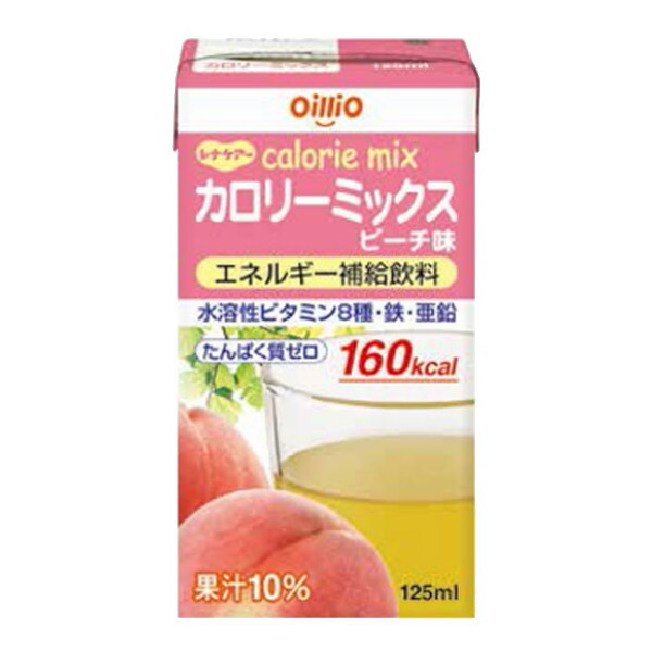 カロリーミックス ピーチ味 125ｍｌ×24本 レナケアー 腎臓病食 低たんぱく食品 高カロリー 【SALE／56%OFF】