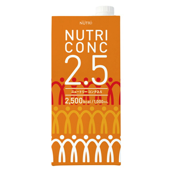 流動食 ニュートリーコンク 2.5 1000ｍｌ×6本 【２ケース購入で送料無料】