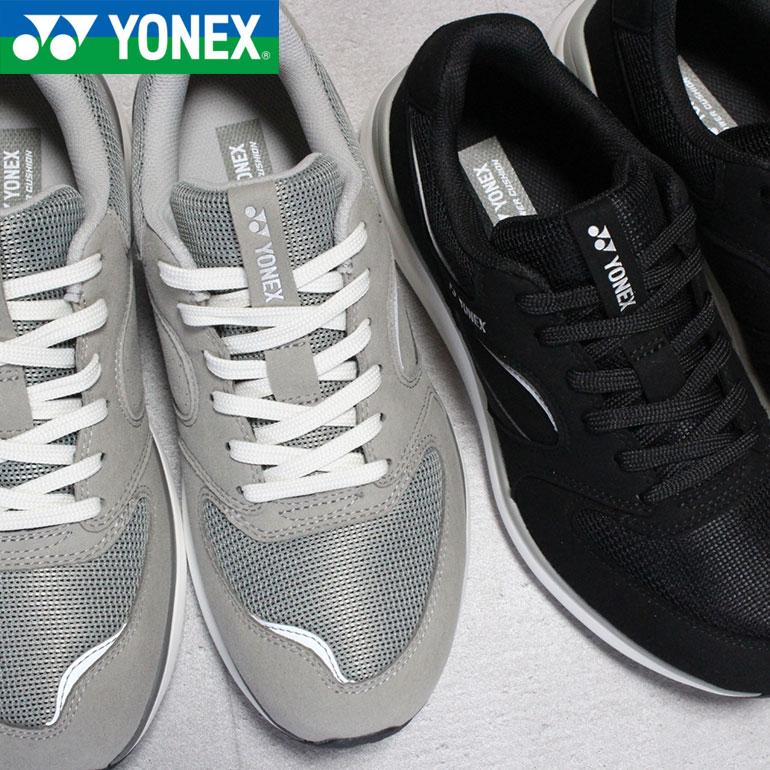 YONEX ヨネックス パワークッション ウォーキングシューズ SHW123 ブラック グレー ネイビー／レッド 24.5cm～28cm メンズ ウォーキング シューズ スニーカー 紐靴 3.5E