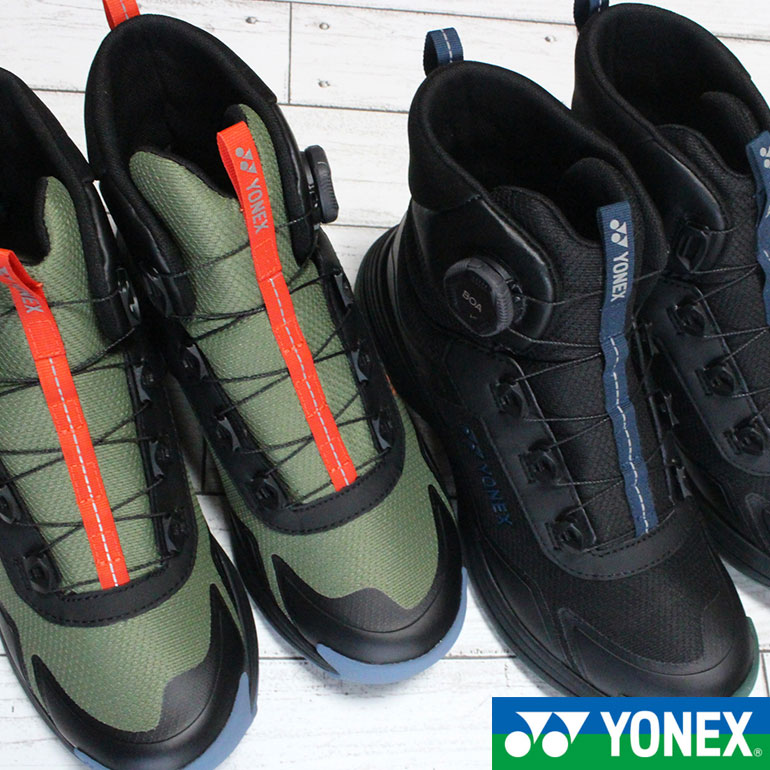 ヨネックス YONEX 力強さ座蒲団 雨合羽オフコートシューズ YY-ガッタ SHWGA1 黒いこと カーキ 24.5糎～27.5糎 メンズ ユニ一発やる ウォーキング シューズ スニーカー ハイカットスニーカー 雨合羽靴 文字盤式 BOA ボア