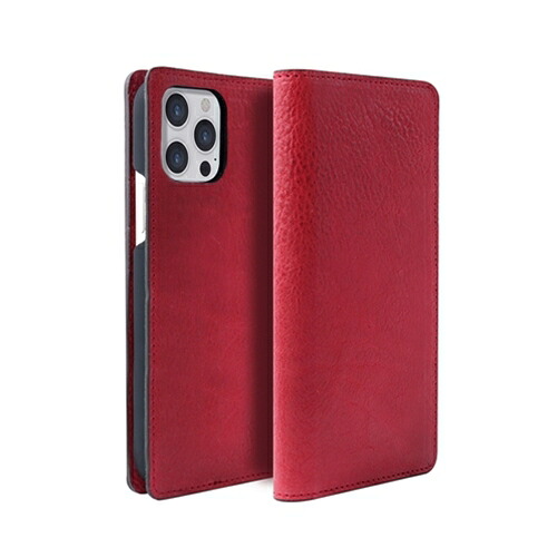 abbi SIGNATURE PIERROT LUX イタリアンレザーダイアリーケース for iPhone 13 Pro レッド ABS21809i13PRD 母の日 ギフト 2026 贈り物 プレゼント 母 父 父の日 ペアギフト