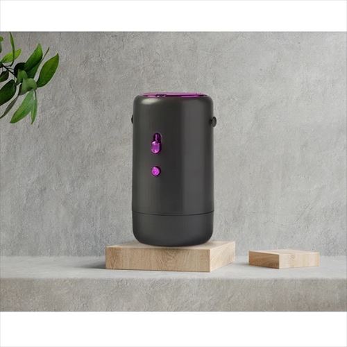 除菌機能搭載！出張や旅行先での洗濯、靴や布団乾燥にも！ポータブル多機能ミニ乾燥機 本体：ブラック･ボタン：パープル 母の日 ギフト 2026 贈り物 プレゼント 母 父 父の日 ペアギフト