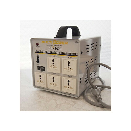 スワロー電機 受注生産のため納期約2週間100～240V対応 マルチ変圧器　2000W SU-2000｜Bサプライズ　店 43,694円