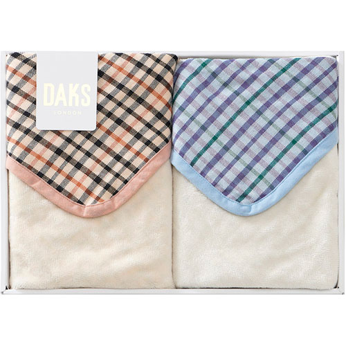 ダックス シール織/ガーゼ リバーシブル綿ひざ掛け2P 70×100cm B1149537|Bサプライズ 店