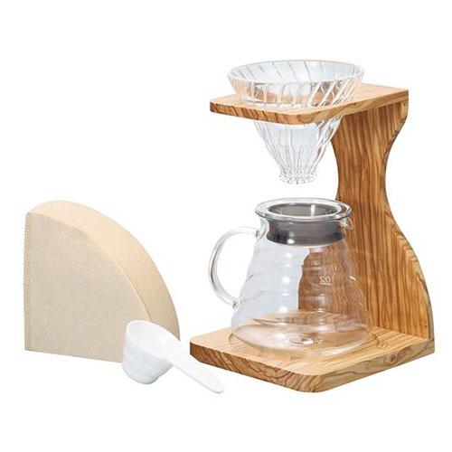 HARIO V60 オリーブウッドスタンドセット VSS-1206-OV 新生活 一人暮らし 引っ越し 新生活応援 単身