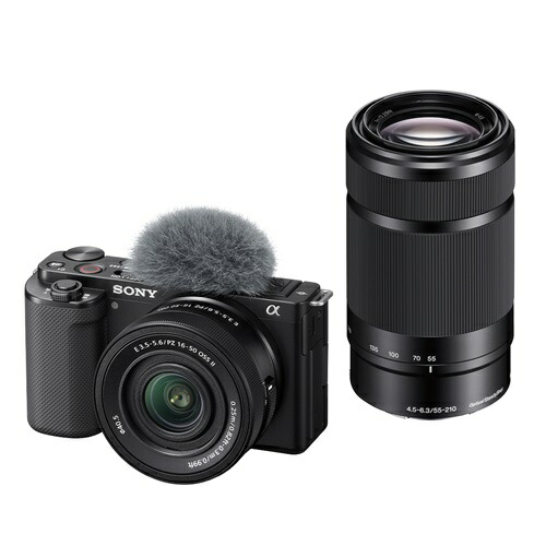 楽天市場】SONY VLOGCAM ミラーレス一眼カメラ ブラック ZV-E10M2X