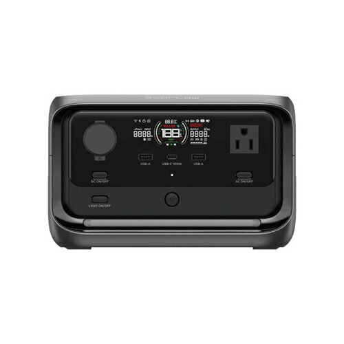 【P2倍】 ポータブル電源 RIVER 3 Plus (290) AC出力コンセント3口 USB-C出力搭載 EcoFlow EFRIVER3Plus-JP-CBOX