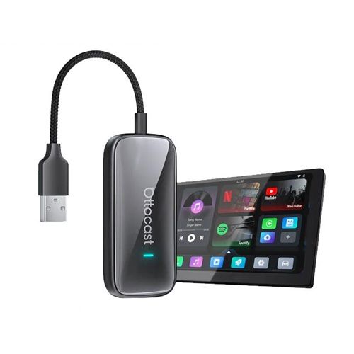 カーアクセサリー Play2Video Ultra 多機能メディアアダプター CarPlay Android Autoワイヤレス接続 Ottocast CA515-T|Bサプライズ 店