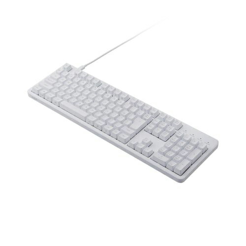 エレコム 有線メカニカルフルキーボード ホワイト TK-MC50UKTWH|Bサプライズ 店
