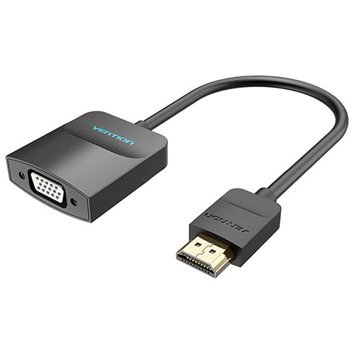 【5個セット】 VENTION HDMI to VGA 変換ケーブル 1方向タイプ 0.15m Black 42-2670X5｜Bサプライズ　店