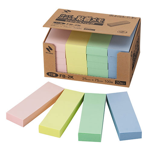 【5個セット】 ニチバン ポイントメモ 混色 NB-FB-2KX5｜Bサプライズ　店