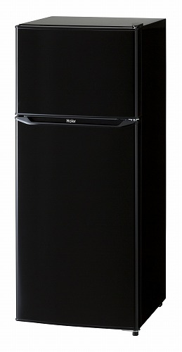 ハイアール130L2ドア冷蔵庫(直冷式)ブラック【右開き】HaierJR-N130A-K