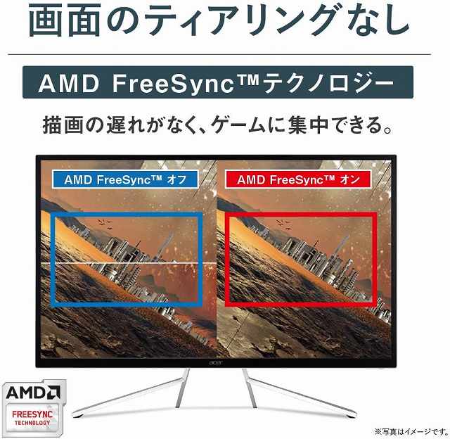 Acer 4K HDR エイサー ディスプレイ ET322QKwmiipx ホワイト モニター