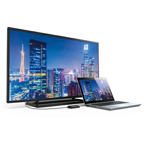 サンワサプライUSB3.2-DisplayPortディスプレイアダプタ(4K対応)USB-CVU3DP1