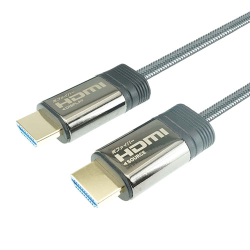 ホーリック 光ファイバー HDMIケーブル 25m メッシュタイプ グレー HH250-604GY