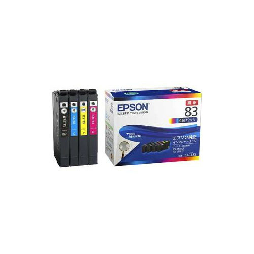 EPSON 純正 インクパック 4色パック 標準タイプ IC4CL83｜Bサプライズ　店