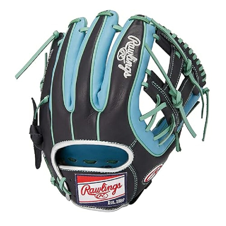 ローリングス 　軟式用グラブ ＨＯＨ　ＭＬＢ　ＣＯＬＯＲ　ＳＹＮＣ ＧＲ３ＨＭＮ５４Ｇ　サックス×ネイビー 　　　９０５５３