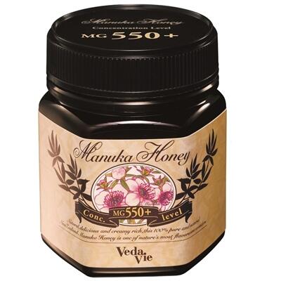 ヴェーダヴイ マヌカハニー MG550+(250g)健康維持 はちみつ 濃密 活性力 希少高グレード 貴重 添加物不使用 純粋 マヌカ 乳酸菌 酵素ポリフェノール アミノ酸|美・ワールドひびき