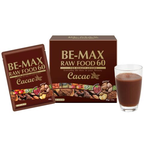 BE-MAX ビーマックス 置き目ボンネット６０ココア （ ４０ｇ×１５食入） 美容 思わしい 生エンザイム たんぱく質 たんぱく質 ポルフェノール すくみ上がる素っ気ない ピュアココアパウダ ーカカオ味 玄米 乳酸菌 ケール チアシード マカ 食料雑貨類エンザイム