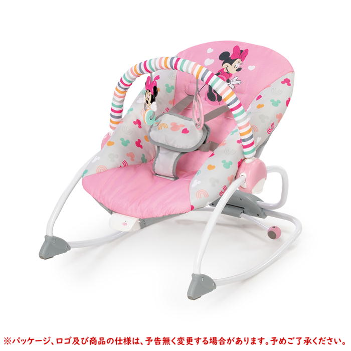 O Kids2 Bright Starts 12209 ミニーマウス・フォーエバーフレンド・ロッキング バウンサー キッズツー ブライトスターツ バウンサー ベビーチェア 女の子 赤ちゃん 新生児 ベビー お昼寝 出産祝い ギフト プレゼント 誕生日