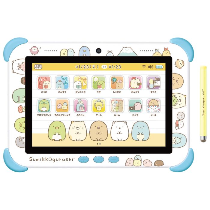 O アガツマ(AGATSUMA) すみっコぐらし Wi-Fiでつながる！みんなとつながる！すみっコパッド 8インチ ブルー おもちゃ 電子玩具 子ども用 タブレット 男の子 女の子 6歳 室内遊び ギフト プレゼント 誕生日 お祝い 贈り物