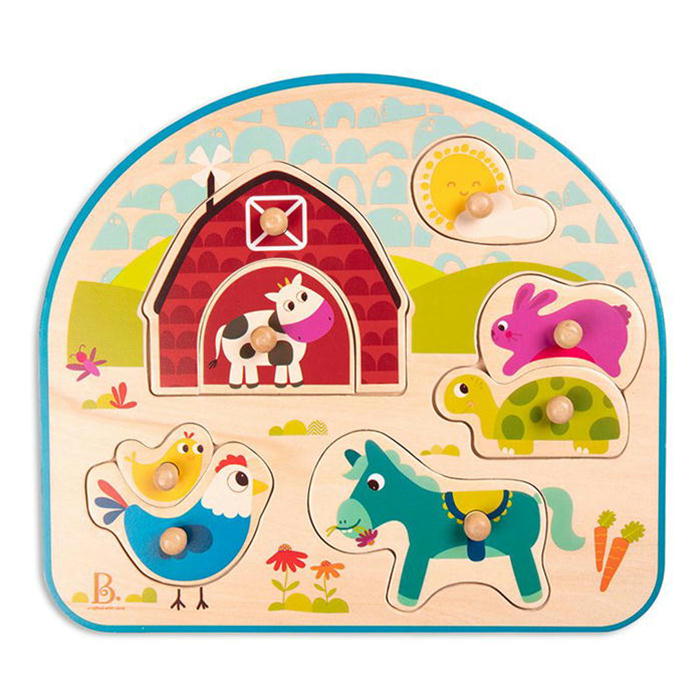 アニマルパズル 楽天市場】B.toys BX1843GZ アニマルパズル ビートイズ おもちゃ 1歳6