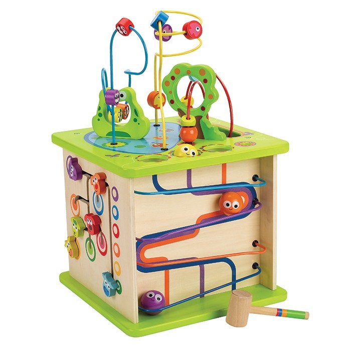 Hape ハペ E1810 カントリークリッタープレイキューブ 1歳 指先遊び ベビートイ 知育玩具 形合わせ 木製 木のおもちゃ 玩具 木 ベビー ベビー玩具 室内遊び 出産祝い ギフト プレゼント 誕生日 お祝い 贈り物 ブラックフライデー クリスマス