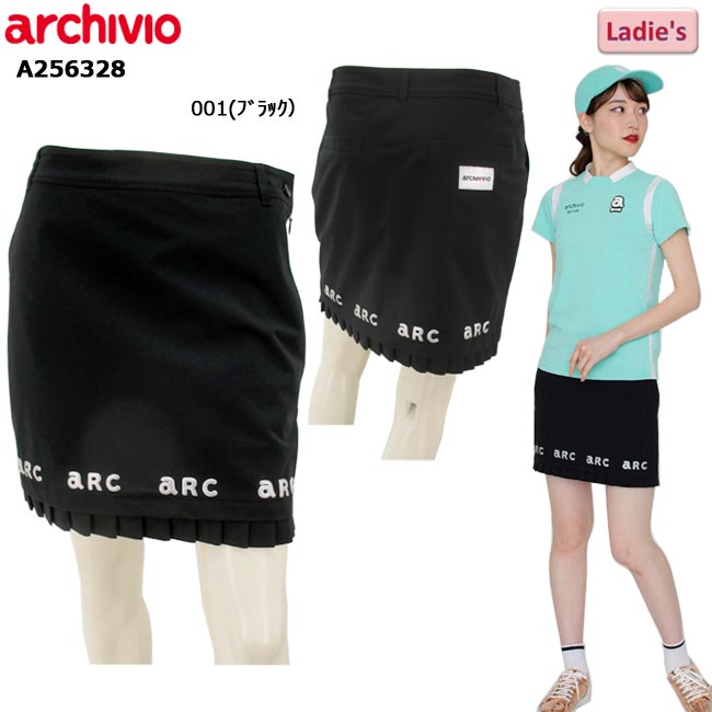 【掘り出し物!30%OFF!!】 【春夏青写真】アルチビオ ゴルフお召しもの スコート レディス A256328  archivio   【B-ONE】