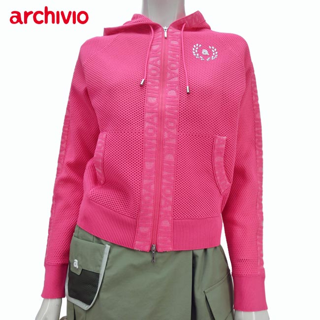【バーゲン!30%OFF!!】【2025年春夏モデル】 archivio (アルチビオ)メッシュジップブルゾン (レディス) 長袖 フルジップ パーカー A458204 【B-ONE】|ゴルフショップB-ONE