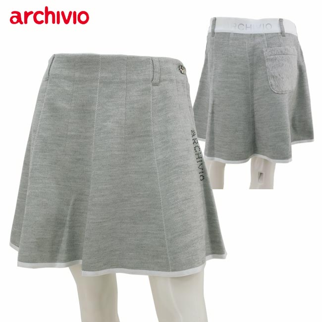 【掘り出し物!!30％OFF!!】【2025年 秋冬青写真】アルチビオ ゴルフお召しもの UV速乾ニットソーフレアスカート レディス ミニスカート 点火装置薄墨色 酉の方角天然ゴム 日本製 国産 A516007 archivio 【B-ONE-Y】