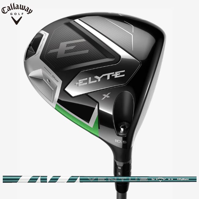 キャロウェイゴルフ ELYTE Xドライバー ロフト 9.0度 VENTUS GREEN 5 for Callaway純正カーボン Sシャフト エリート エックス ベンタス ※レンチは付属していません 【B-ONE】｜ゴルフショップB-ONE 32,435円