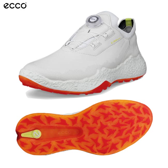 【2025年モデル】 ECCO エコー golf biom h5 hybrid women ウィメンズ レザーウォータープルーフゴルフシューズ スパイクレスシューズ (レディスゴルフシューズ)　カラー:ホワイト 115013-01007【B-ONE】
