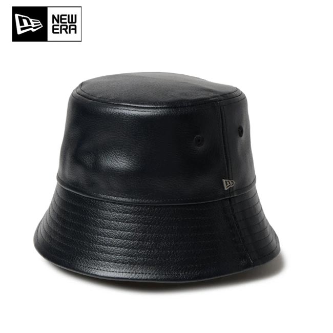 NEW ERA (ニューエラ) バケット01 セーラーブリム Synthetic Leather シンセティックレザー ブラック| セーラーハット 14667751 帽子 黒 クール ユニセックス M/Lサイズ(約59センチ)【B-ONE-Y】