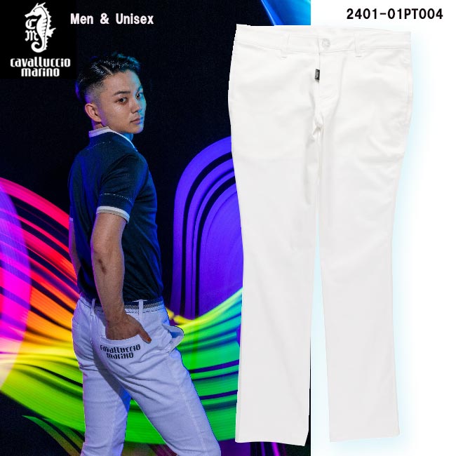 cavalluccio marino カヴァルッチョ マリーノ 2401-01PT004 Men&Unisex Nimble Pants Vanilla ニンプルパンツ (メンズ＆ユニセックス) ゴルフウェア カバルッチョ マリーノ【B-ONE】｜ゴルフショップB-ONE