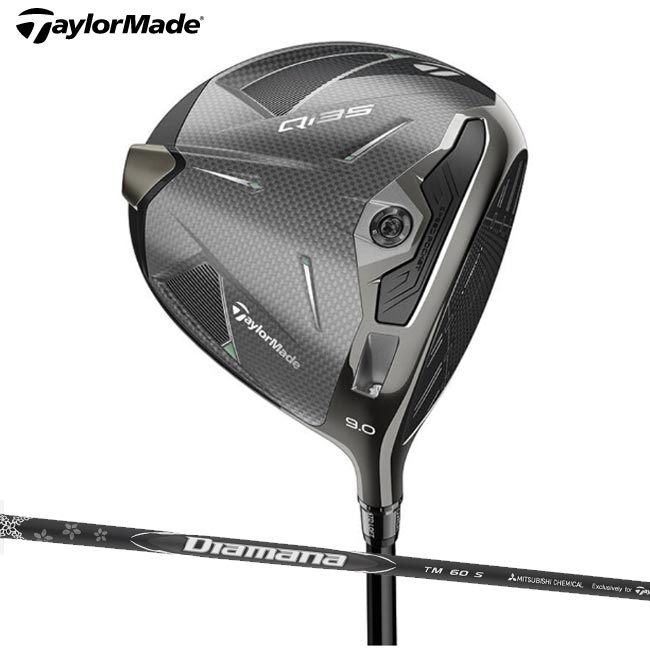 TaylorMade テーラーメイド Qi35ドライバー (2025年モデル) Diamana BLACK TM60シャフト メンズ キューアイサーティーファイブ ヘッドカバー付属(トルクレンチは付属しておりません) 【B-ONE】