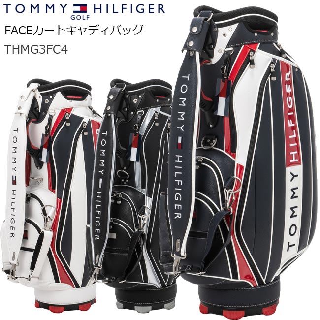 TOMMY HILFIGER GOLF トミーヒルフィガーゴルフ THMG3FC4 カートキャディバッグ FACE CADDIE BAG 【B-ONE-Y】｜ゴルフショップB-ONE