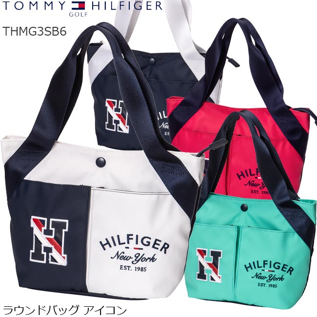 TOMMY HILFIGER GOLF トミーヒルフィガーゴルフ THMG3SB6 ラウンドバッグアイコン ポーチ ミニトートバッグ【B-ONE-Y】