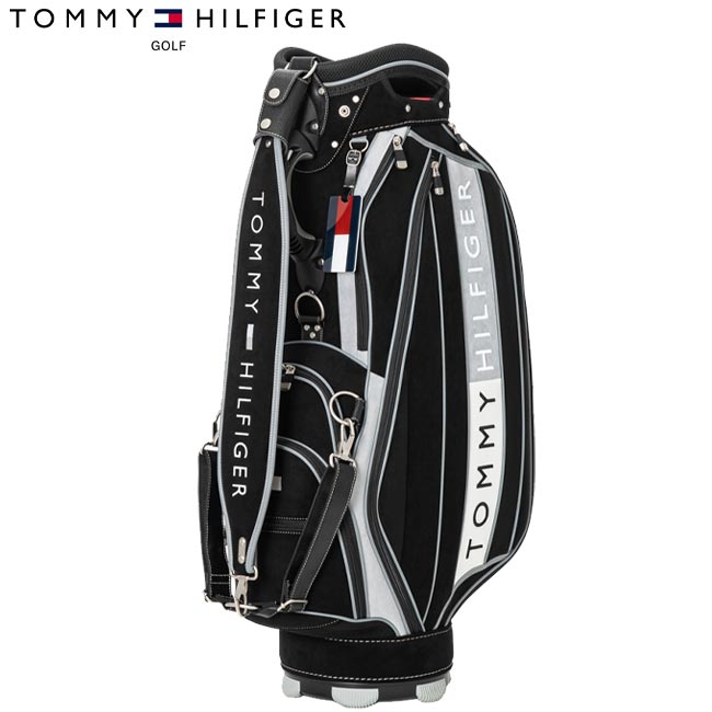 【2025年秋冬ひな型】 TOMMY HILFIGER GOLF トミーヒルフィガーゴルフ THMG5FCA  カートキャディバッグ 割り増し金人間の顔 PREMIUM FACE CADDIE BAG  【B-ONE-Y】