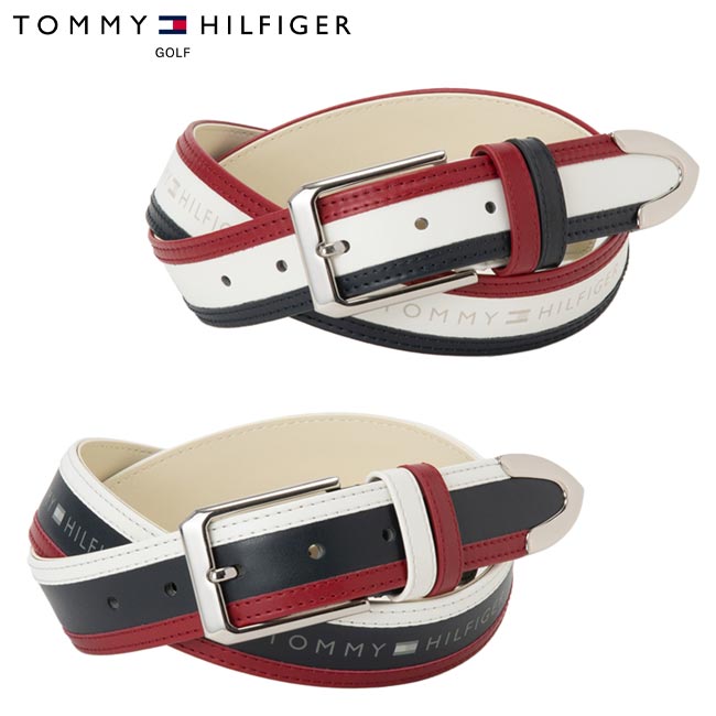 【2025年秋冬模範例】 TOMMY HILFIGER GOLF (トミー ヒルフィガー ゴルフ) 胴締め ロゴタイプ THMB5FV1 BELT 【B-ONE-Y】